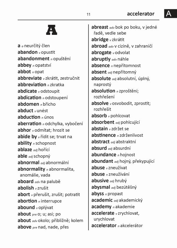 Czech BD Word to Word® Dictionary