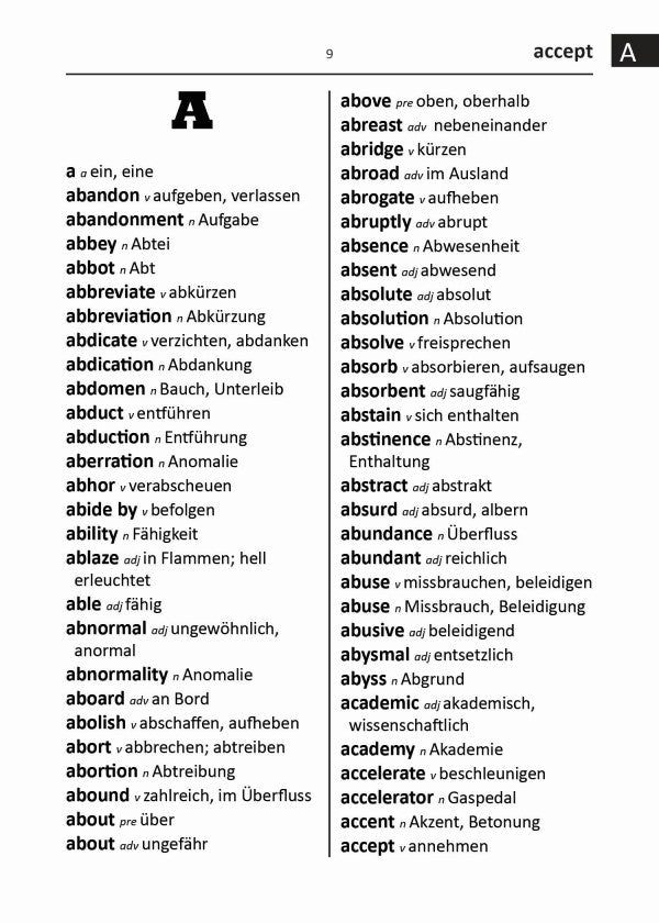 German BD Word to Word® Dictionary