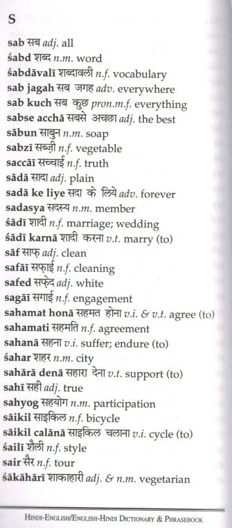 Hindi-English / English-Hindi Hipp Dictionary and Phrasebook