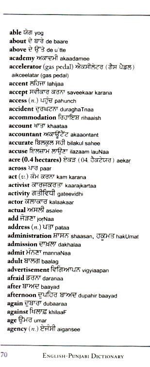 Punjabi-English / English-Punjabi Hipp Dictionary and Phrasebook