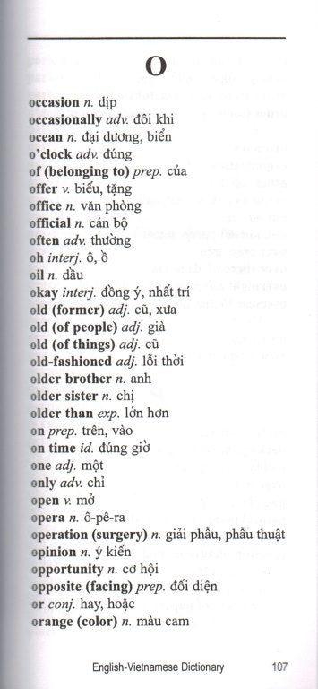 Vietnamese-English / English-Vietnamese Hipp Dictionary and Phrasebook