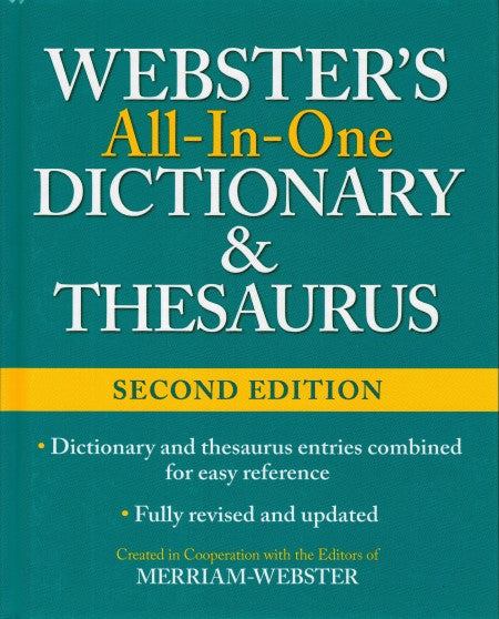 Webster's All-In-One Dictionary & Thesaurus, Second Edition