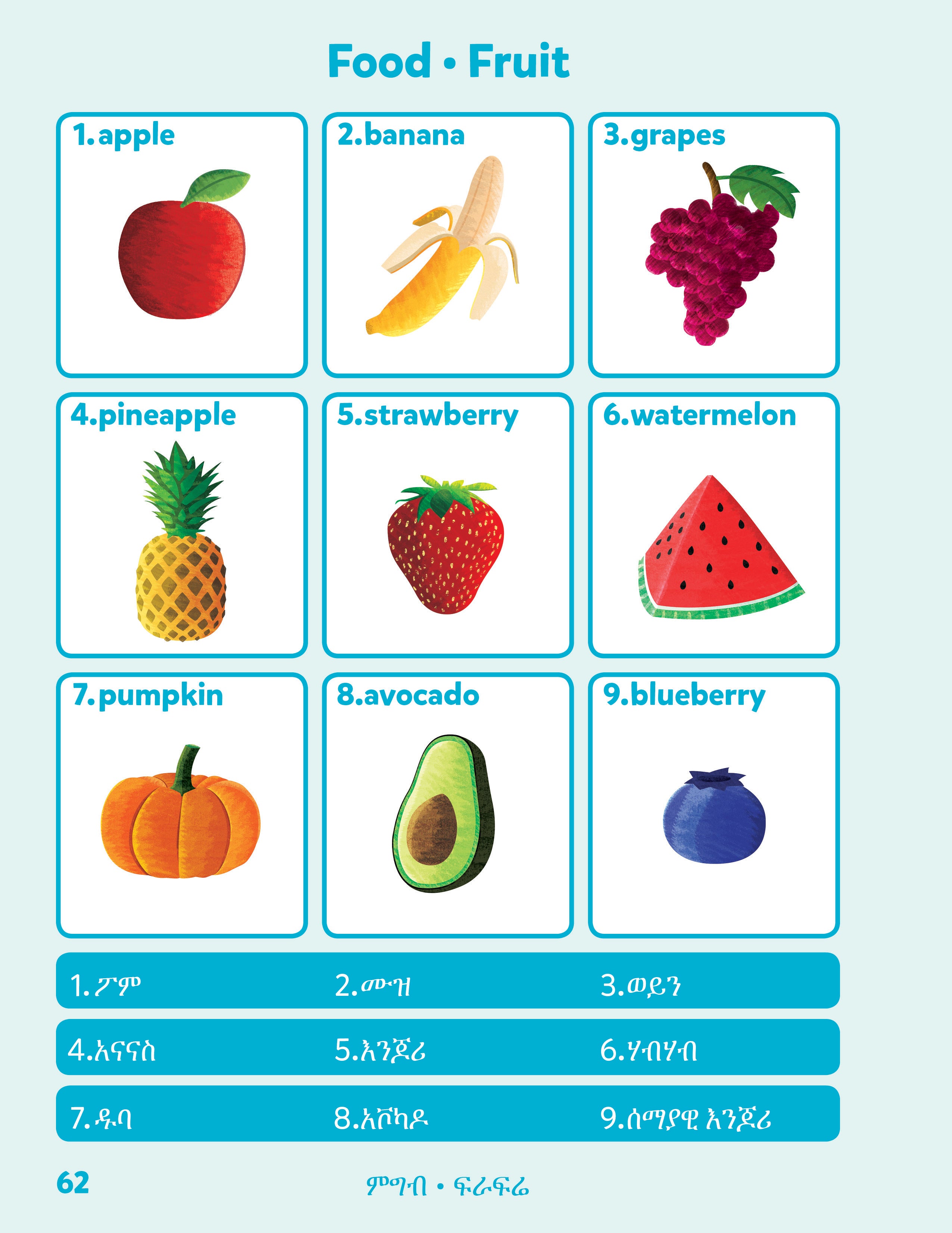 Amharic-English Sesma Children's Bilingual Picture Dictionary