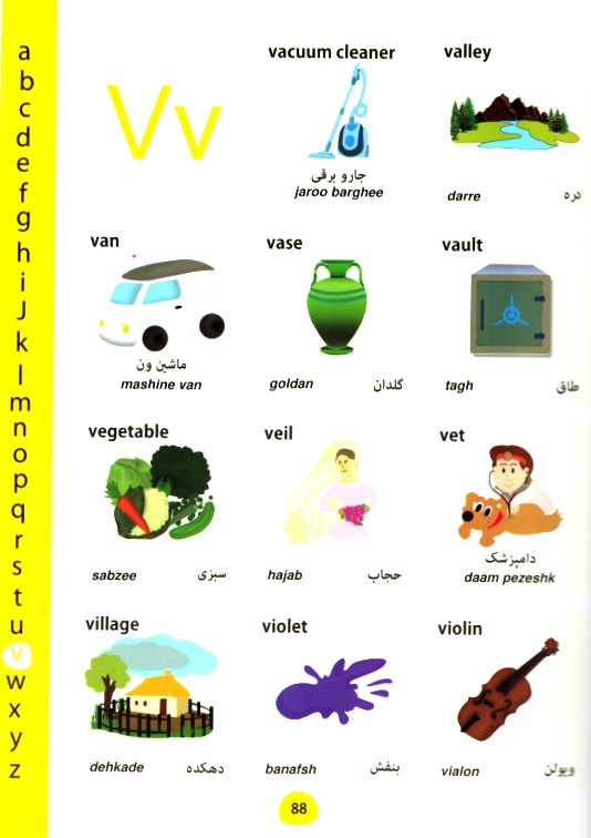 Farsi-English My First Picture Dictionary