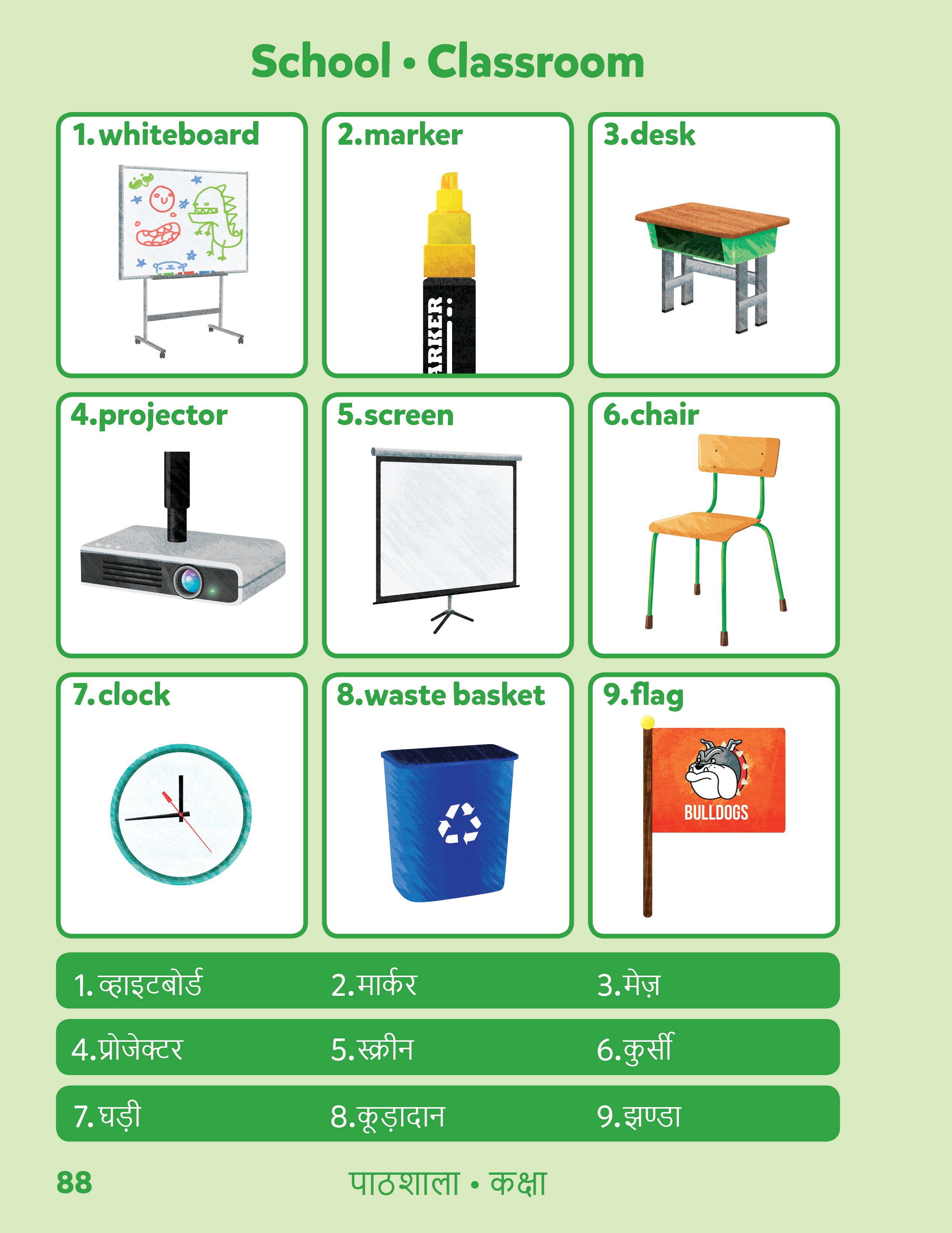 Hindi-English Sesma Children's Bilingual Picture Dictionary
