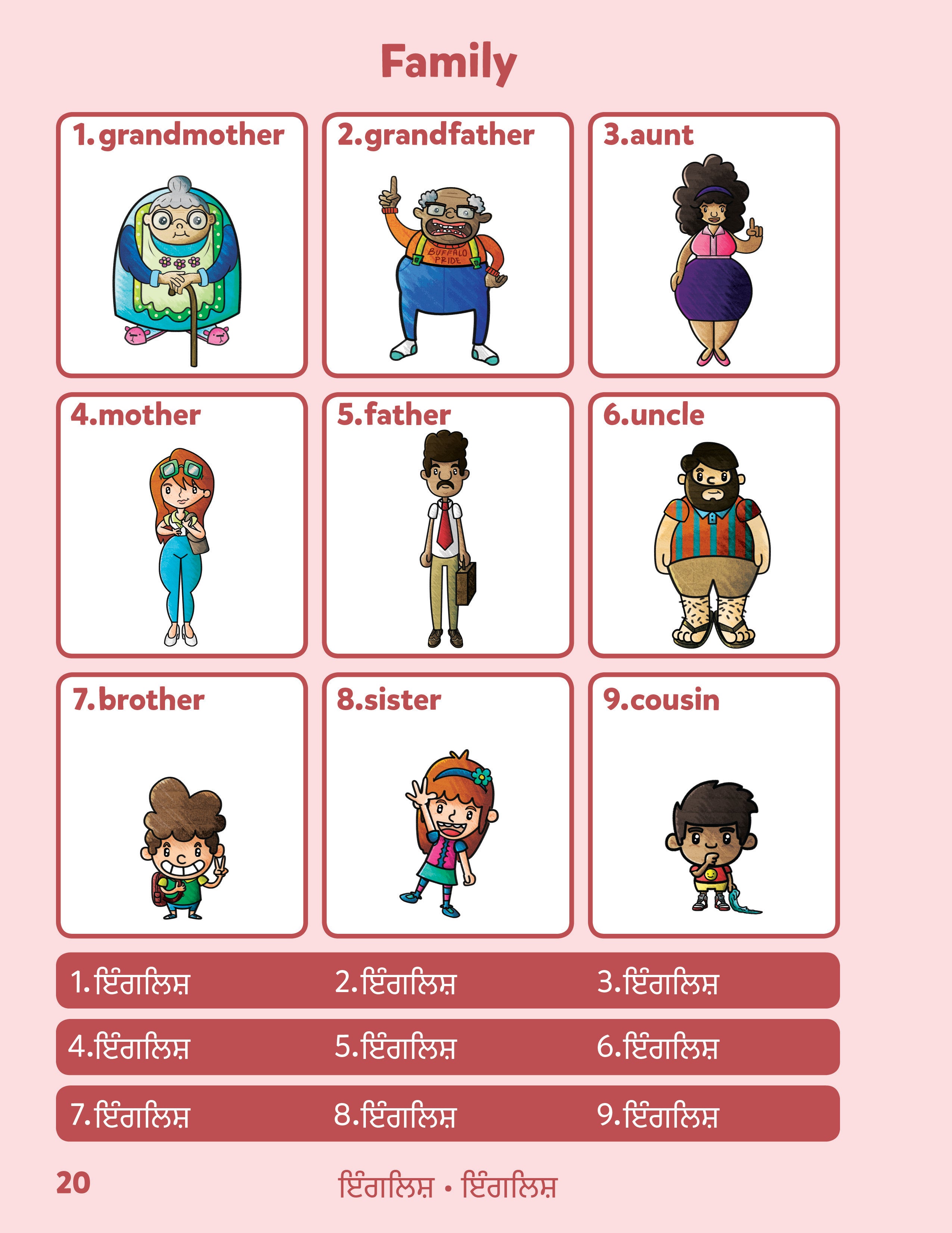 Punjabi-English Sesma Children's Bilingual Picture Dictionary