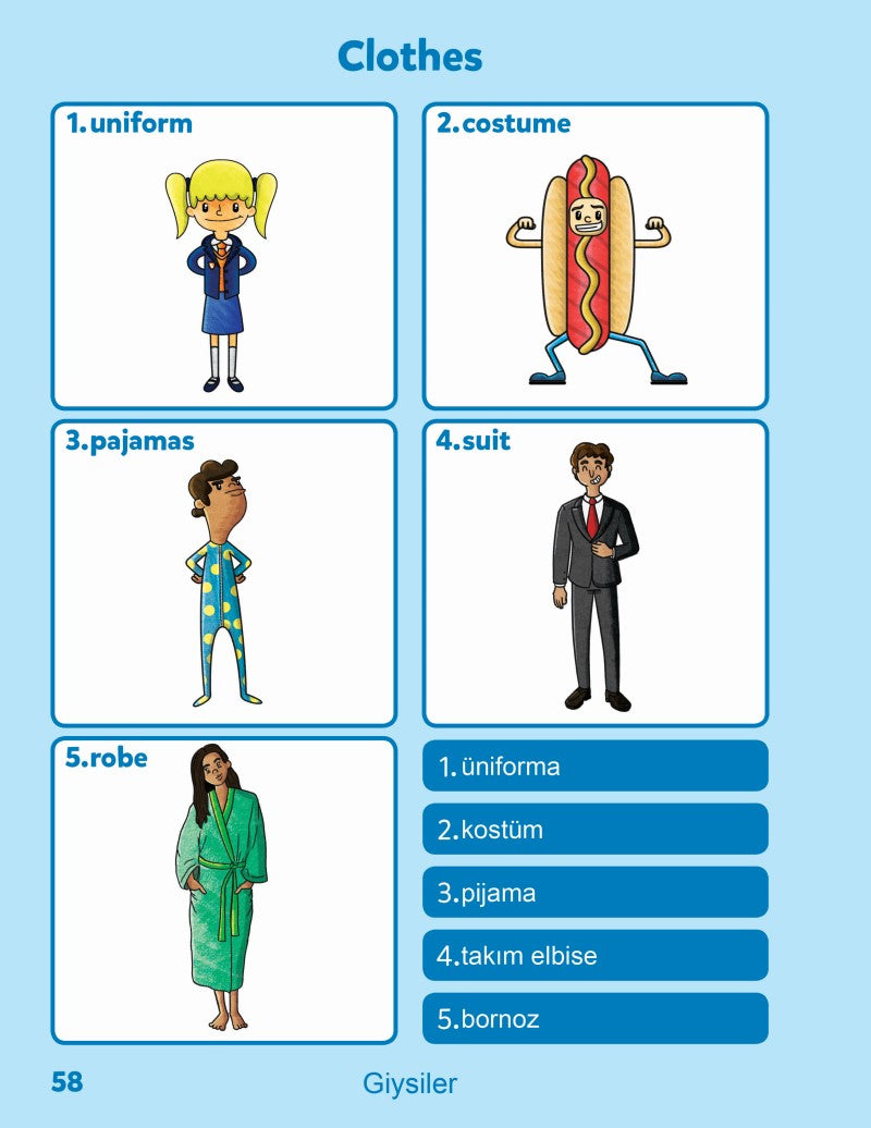 Turkish-English Sesma Children's Bilingual Picture Dictionary
