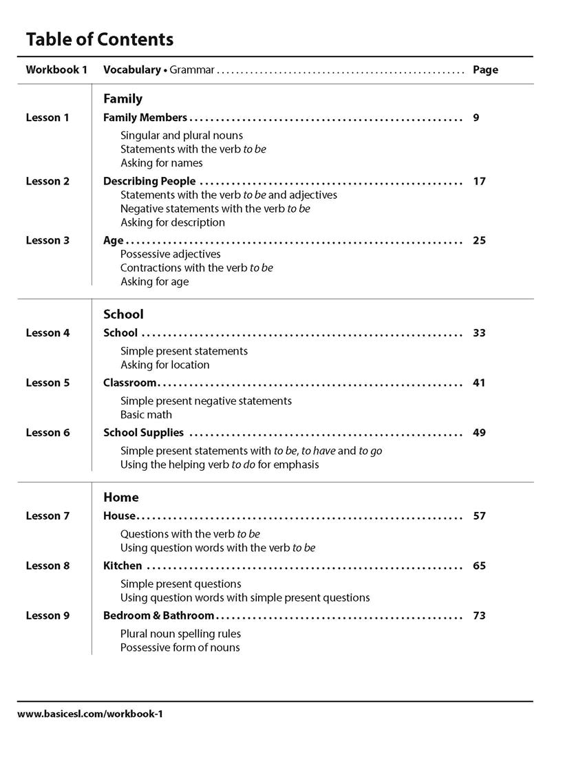 Basic ESL Workbook 1