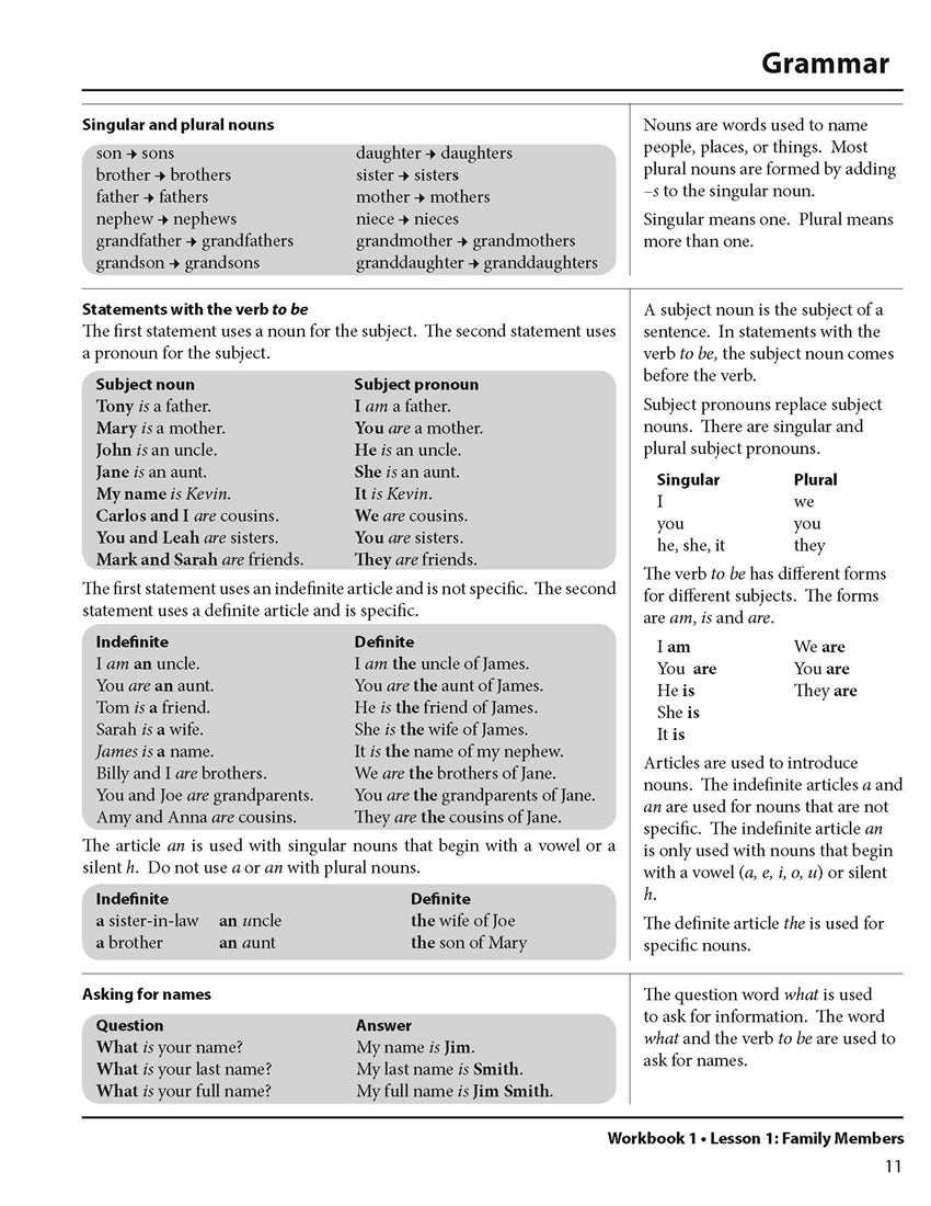 Basic ESL Workbook 1