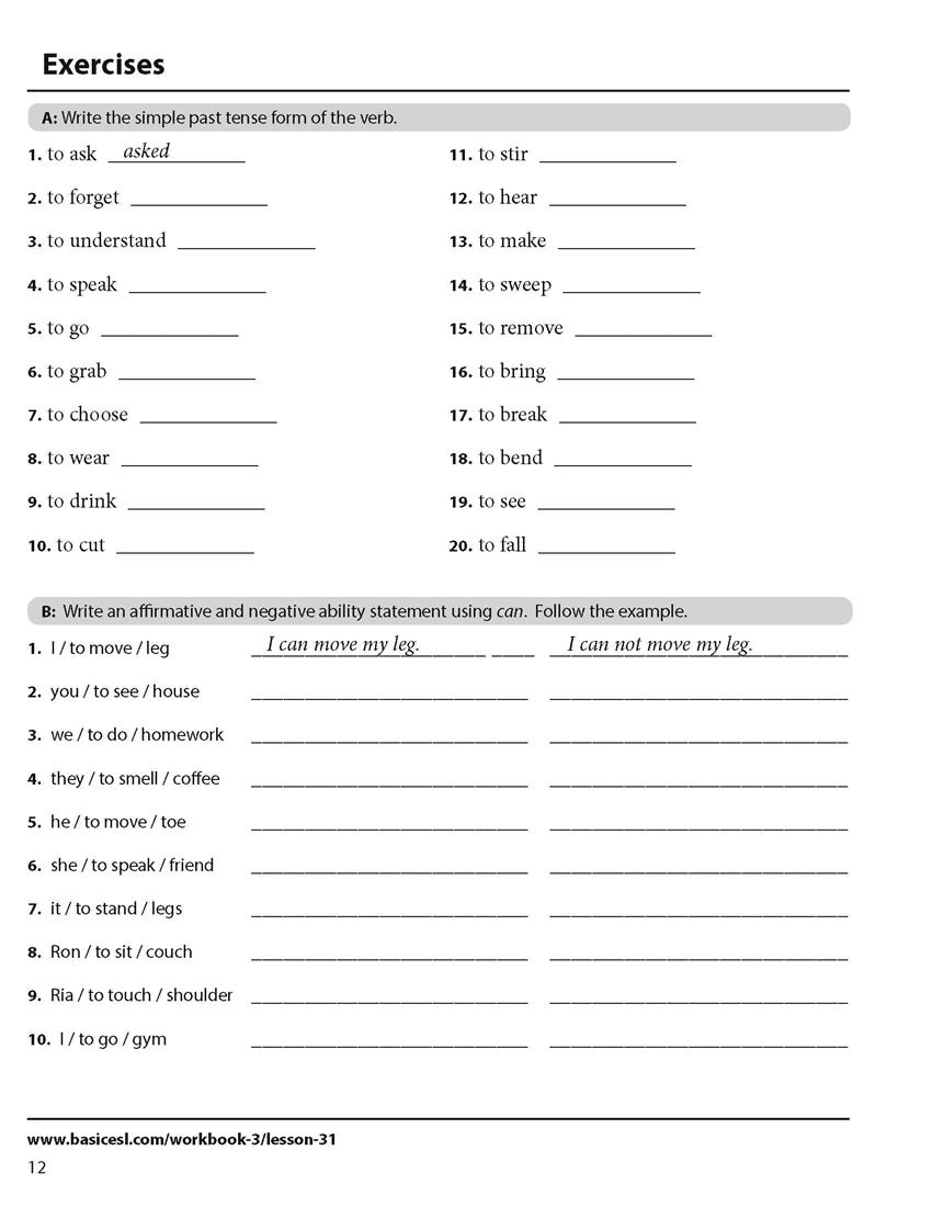 Basic ESL Workbooks 1-3