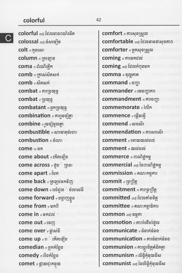 Cambodian BD Word to Word® Dictionary