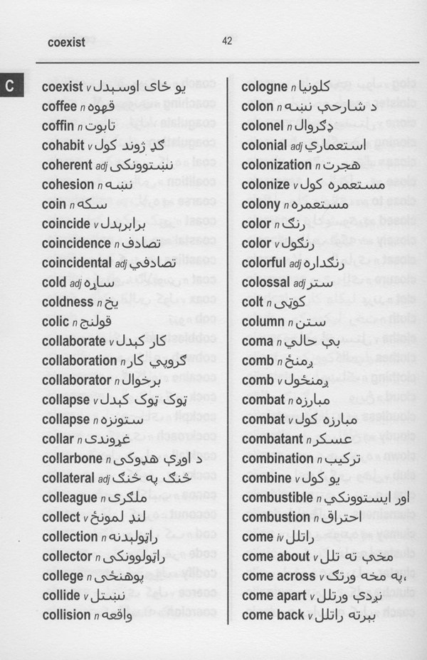 Pashto BD Word to Word® Dictionary