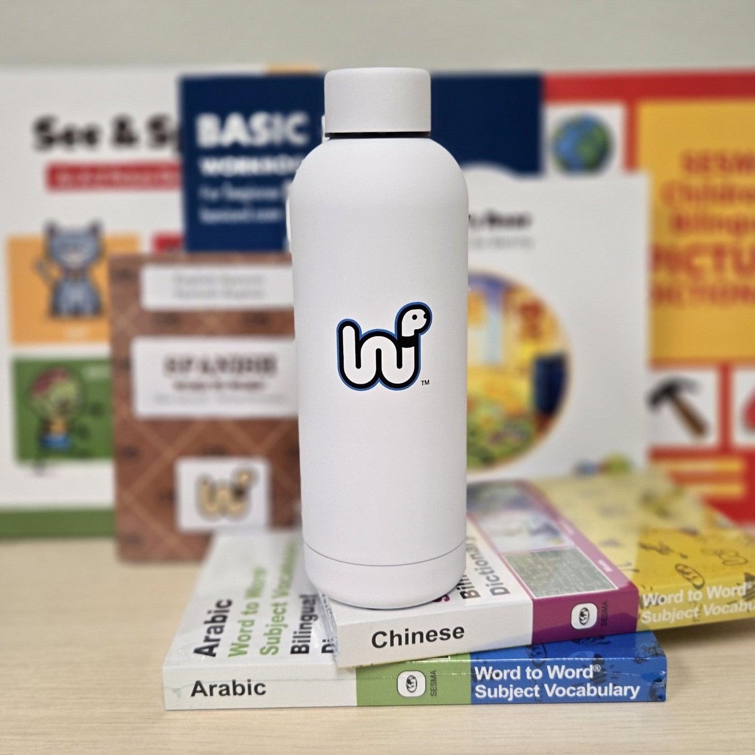Word to Word eBook & Print Water Bottle
