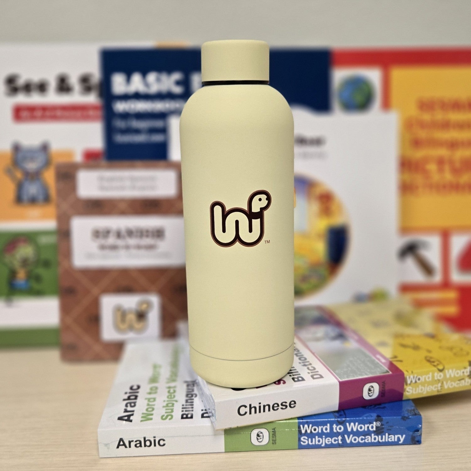 Word to Word eBook & Print Water Bottle
