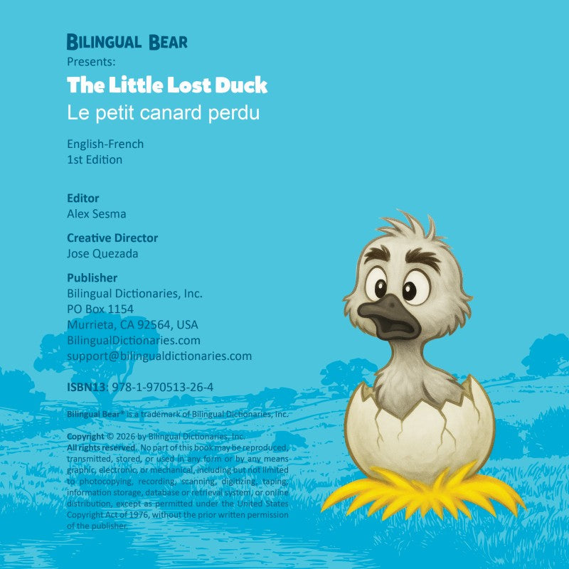 French-English The Little Lost Duck