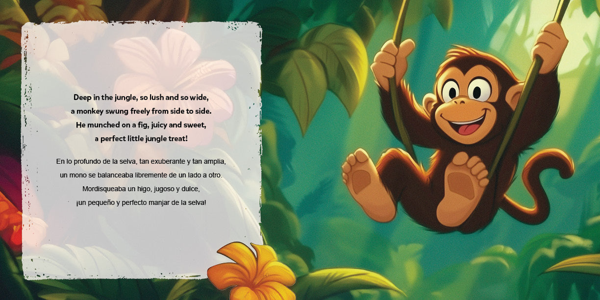 Spanish-English The Monkey and the Crocodile
