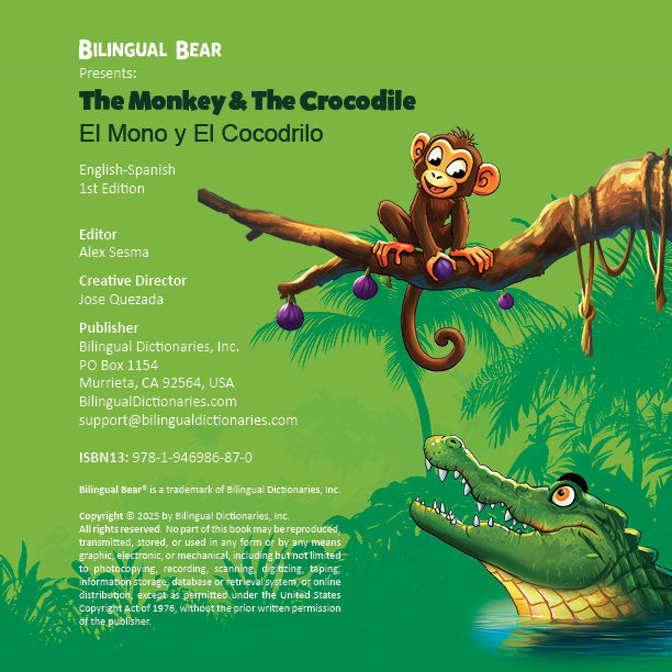 Spanish-English The Monkey and the Crocodile