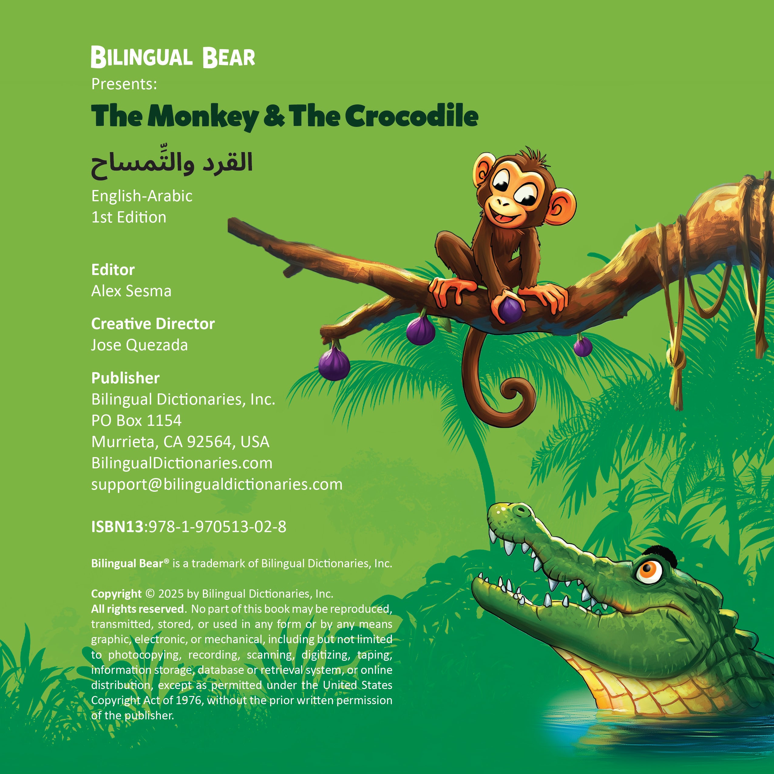 Arabic-English The Monkey and the Crocodile
