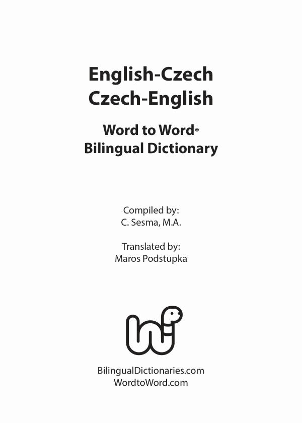 Czech BD Word to Word® Dictionary