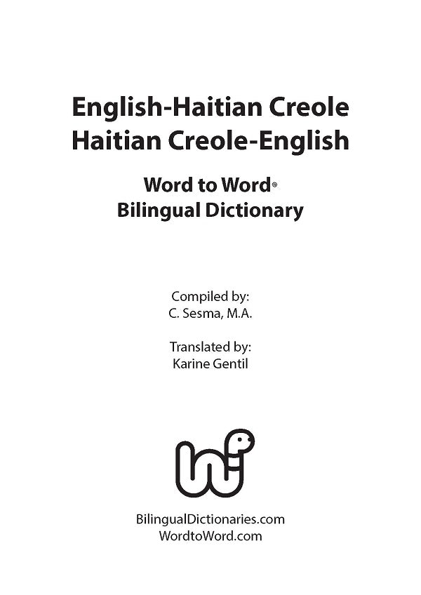 Haitian Creole BD Word to Word® Dictionary