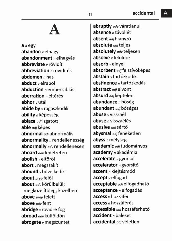 Hungarian BD Word to Word® Dictionary