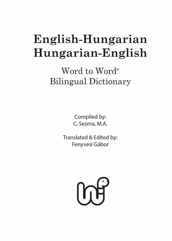 Hungarian BD Word to Word® Dictionary