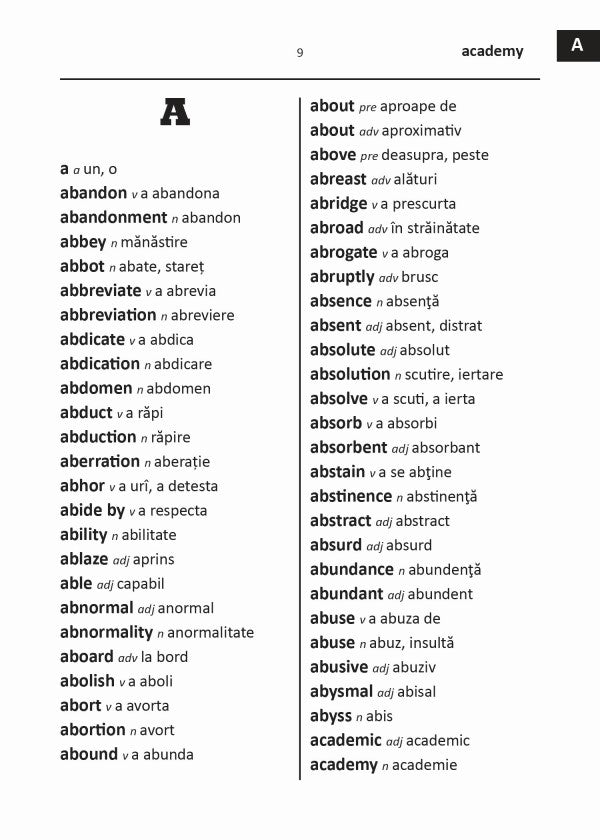 Romanian BD Word to Word® Dictionary