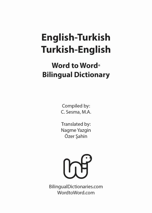 Turkish BD Word to Word® Dictionary