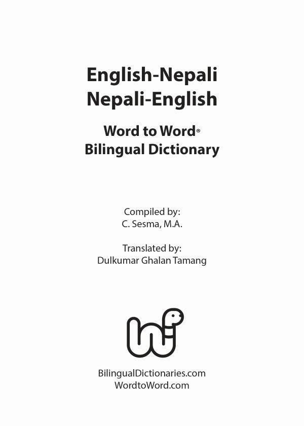 Nepali BD Word to Word® Dictionary