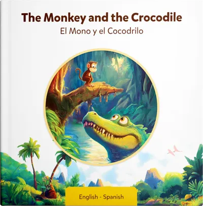 The Monkey and the Crocodile print book cover
