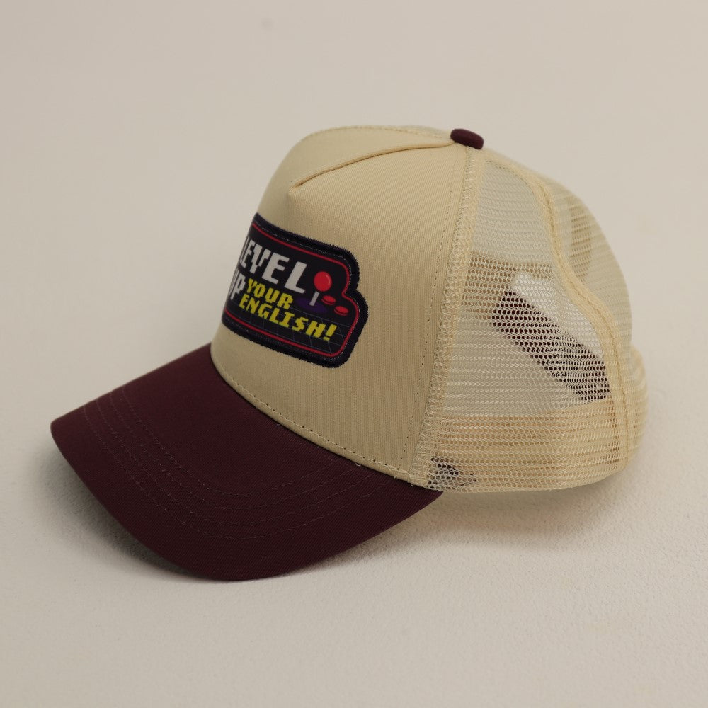 Level Up Your English Trucker Hat - White