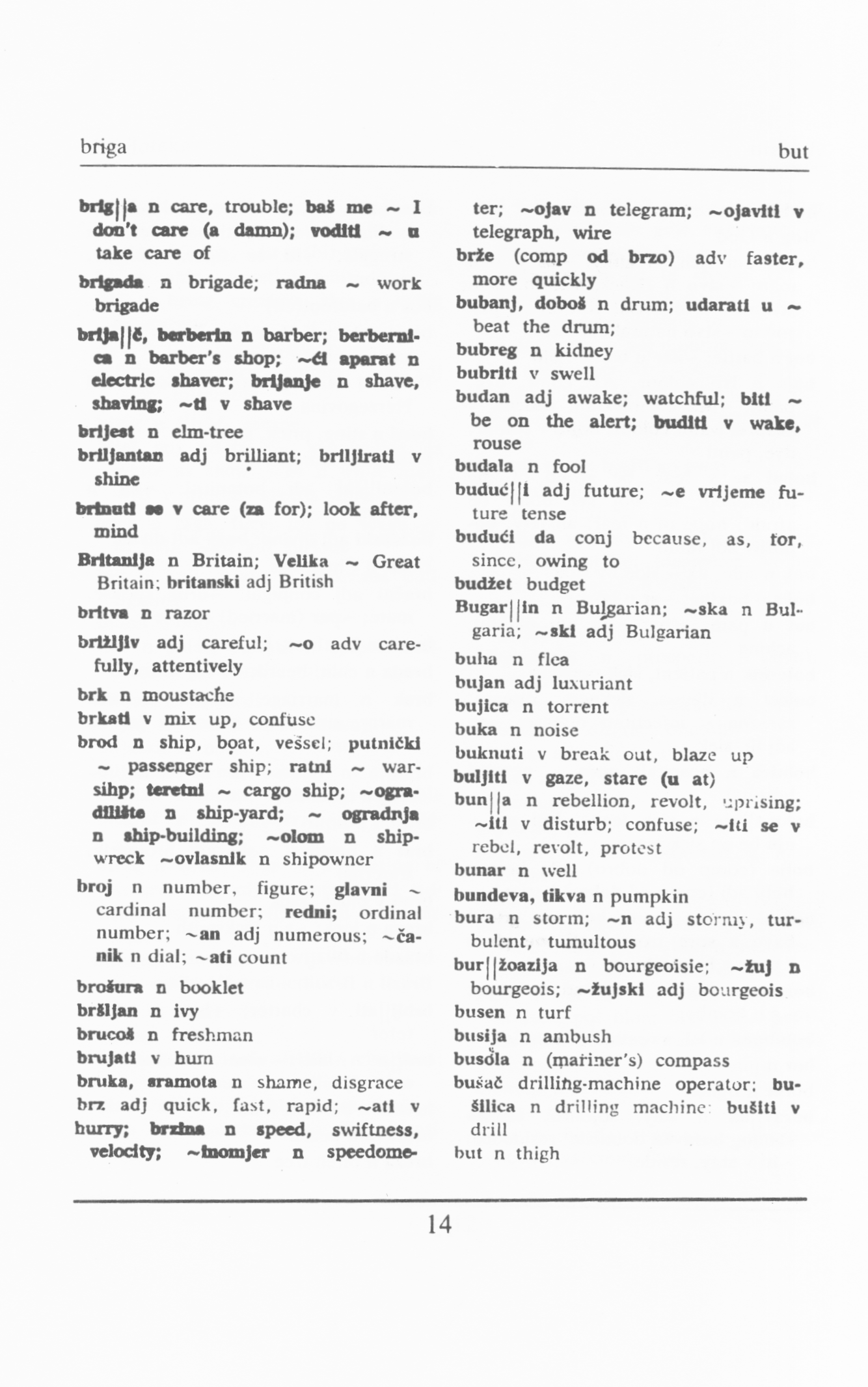 Croatian-English and English-Croatian Dictionary