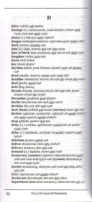Polish-English / English-Polish Hipp Dictionary and Phrasebook