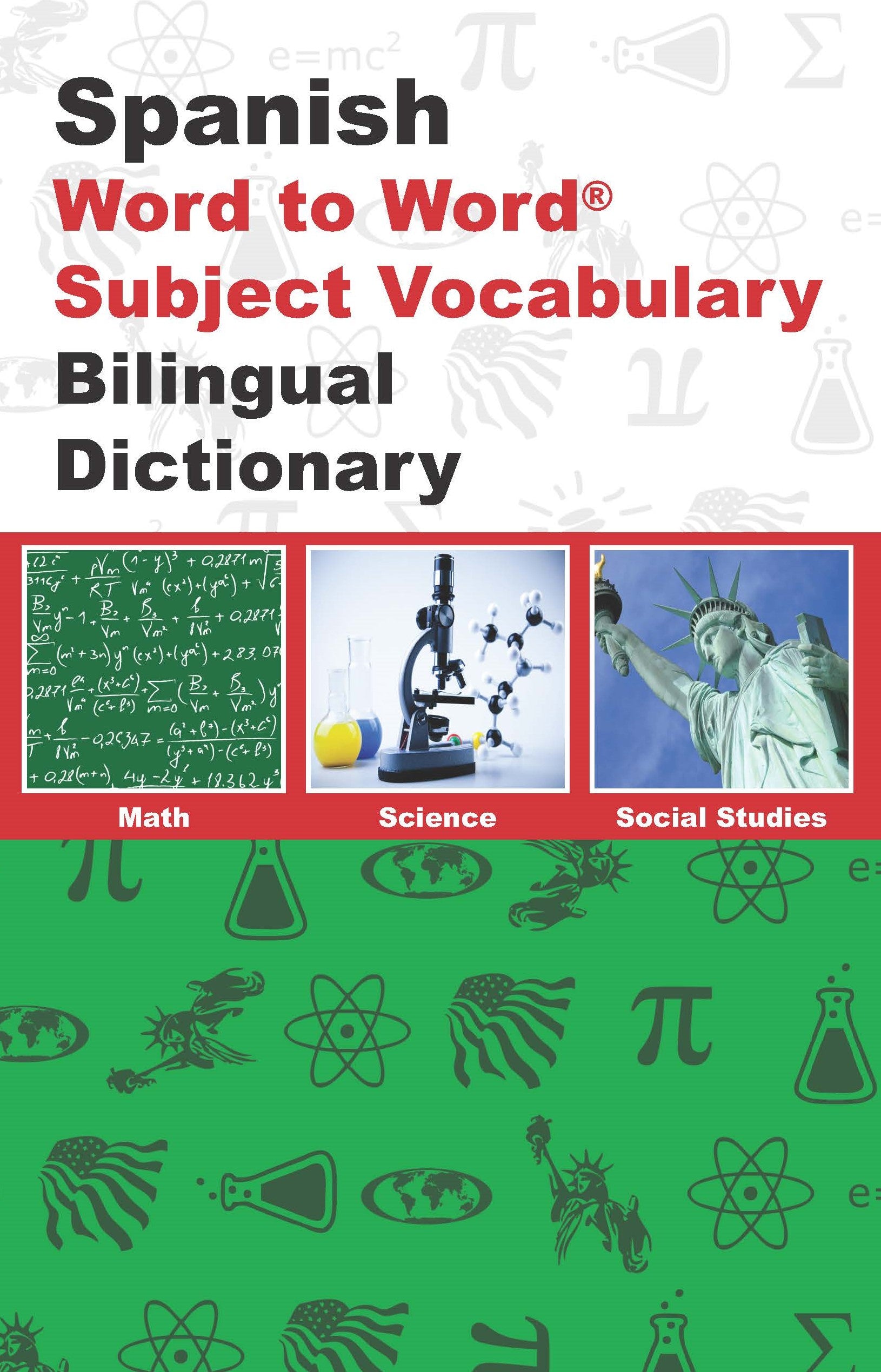 Spanish BD Word to Word® with Subject Vocab