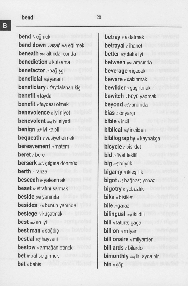 Turkish BD Word to Word® Dictionary